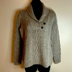 Vineyard Vines women’s Shawl Collar sweater size small 55% lambs wool 45% Alpaca